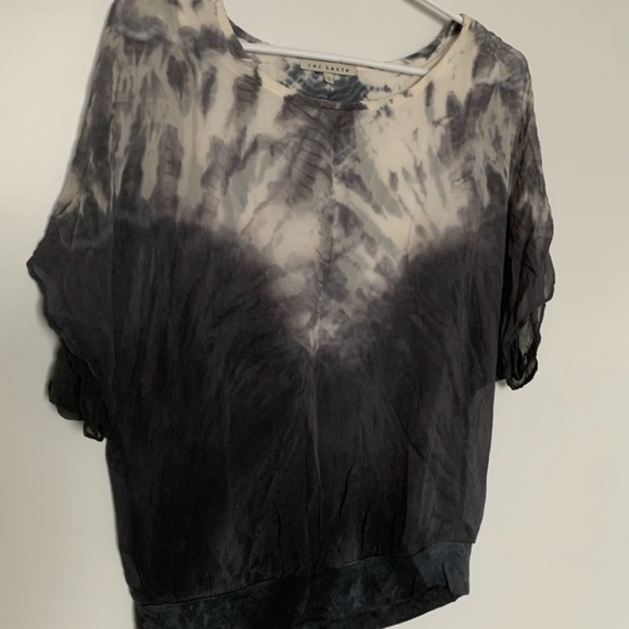 Anthropologie 100% Silk Tie Dye Airy Blouse - Picture 5 of 11